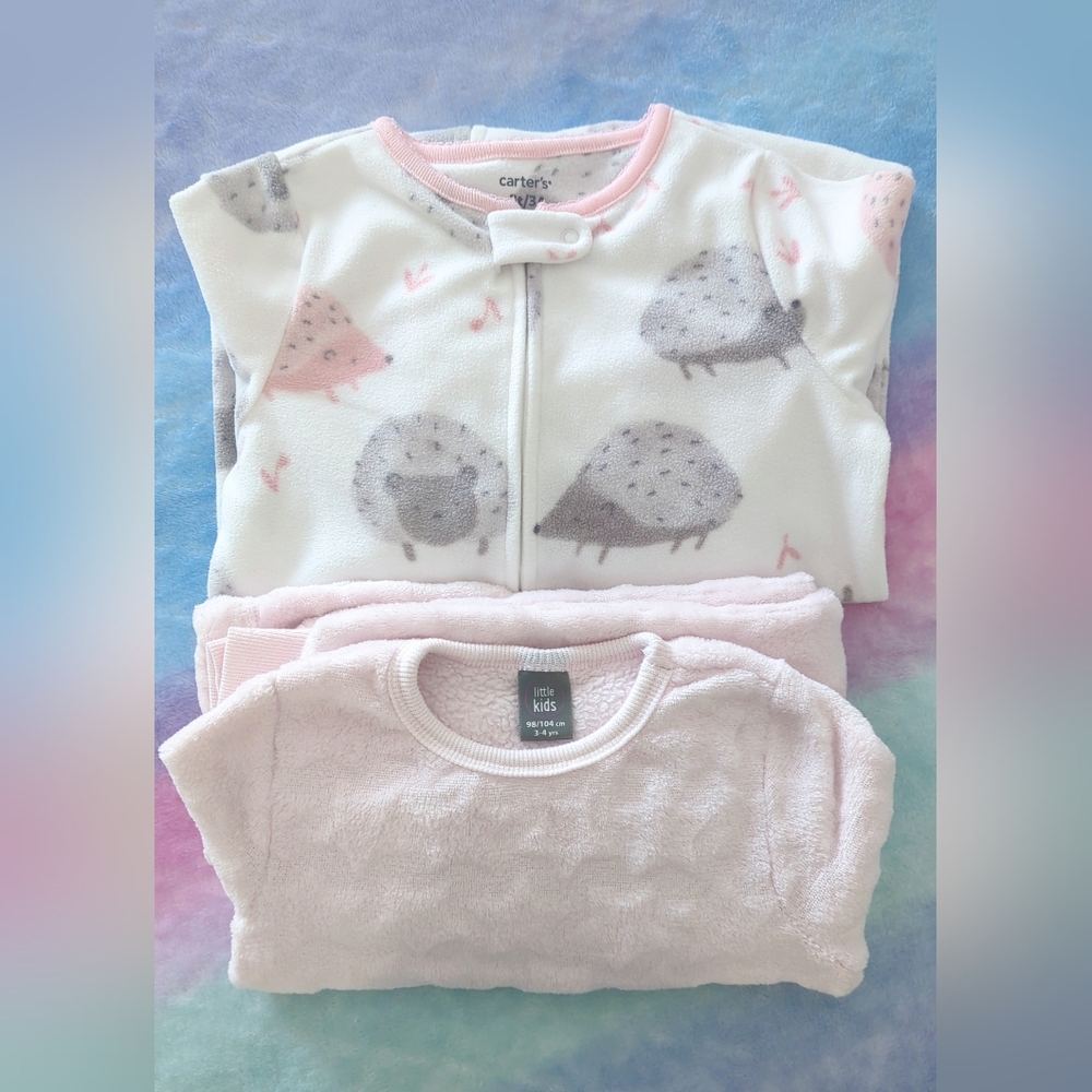 2 warm toddler pajamas - size 3T